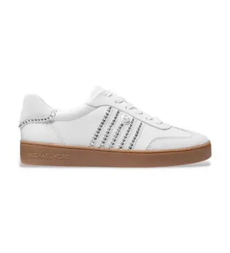 per donna 43T5SCFS2L Sneakers bianche con lacci Scotty (38), Pelle, Bianco, Basso, Stringhe, Casual Dorato