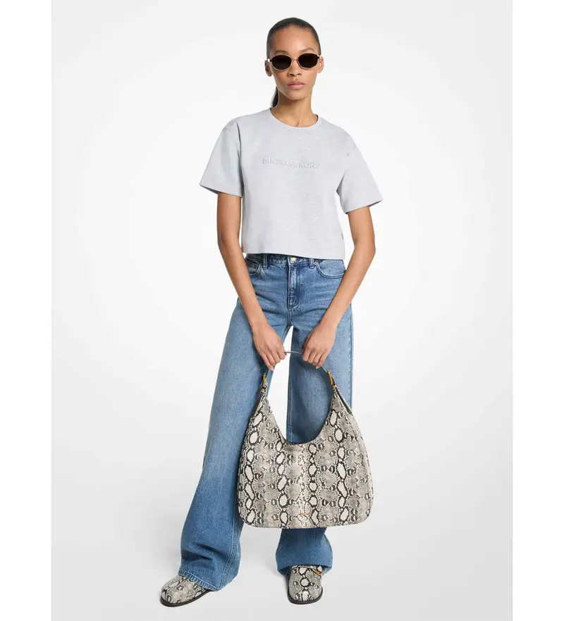 per donna MT551T65MF Maglietta corta grigia (L), Casual, Grigio, Cotone, Manica corta