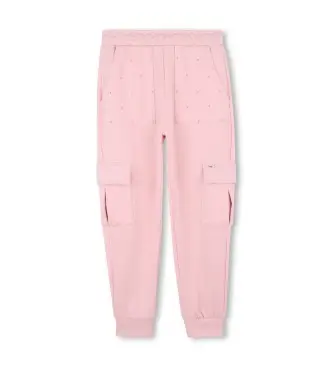 per ragazza R30446 Pantaloni da jogging rosa (4Años= 102cm), Casual, Poliestere, moda per bambini