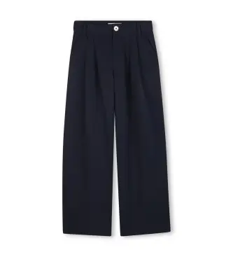 per ragazza R30449 Pantaloni blu navy di classe (4Años= 102cm), Casual, Poliestere, moda per bambini