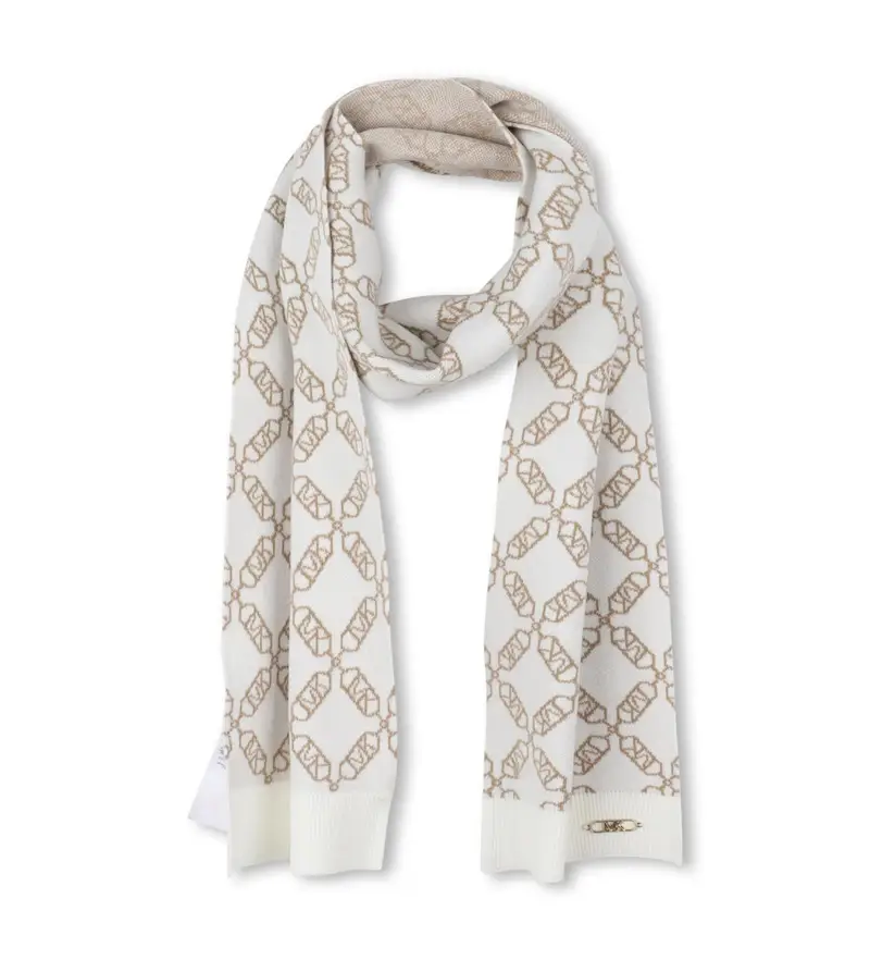 per ragazza R30536 Sciarpa di marca bianco sporco (2), Casual, moda per bambini