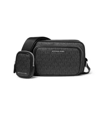 per uomo 33U2LHDC2B Borsa a tracolla monogramma nera (OSFA), Nero, Casual, PVC