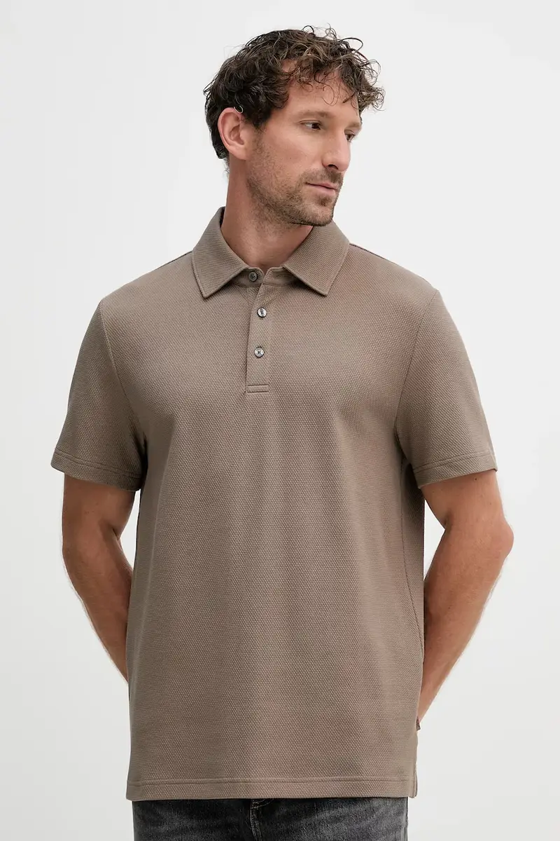 Michael Kors Polo Uomo Marrone 3618559