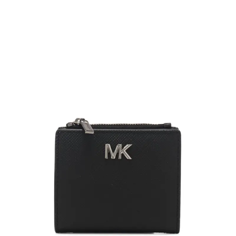 Michael Kors portacarte da uomo con texture martellata e logo monogram nero