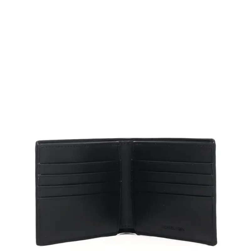 Michael Kors portafoglio a libro greyson da uomo con stampa logo brown black marrone nero miniatura 3