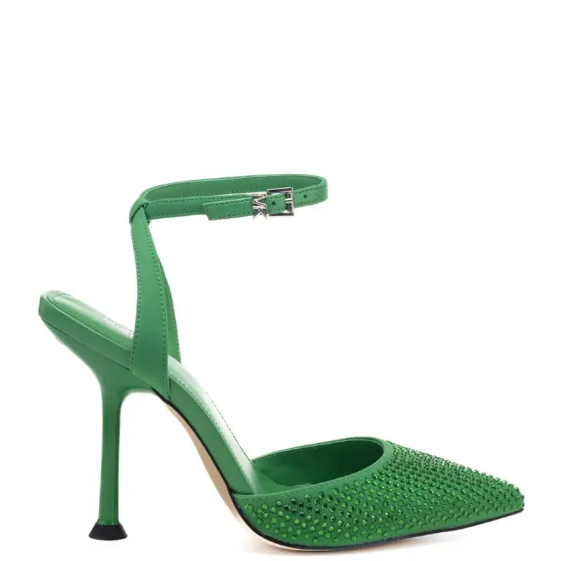 sandali chanel donna imani con strass verdi