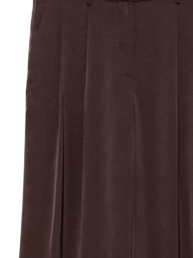 Michael Kors Pantaloni Satin Wide Cioccolato miniatura 2