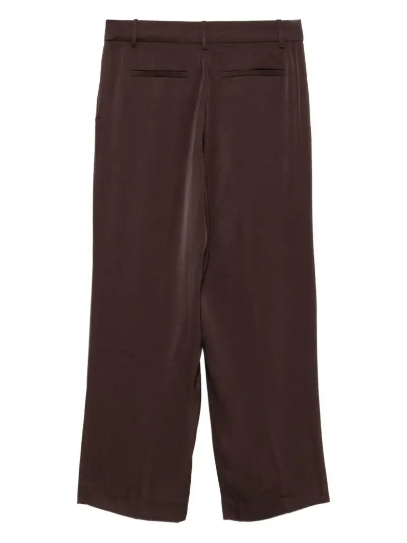 Michael Kors Pantaloni Satin Wide Cioccolato miniatura 3