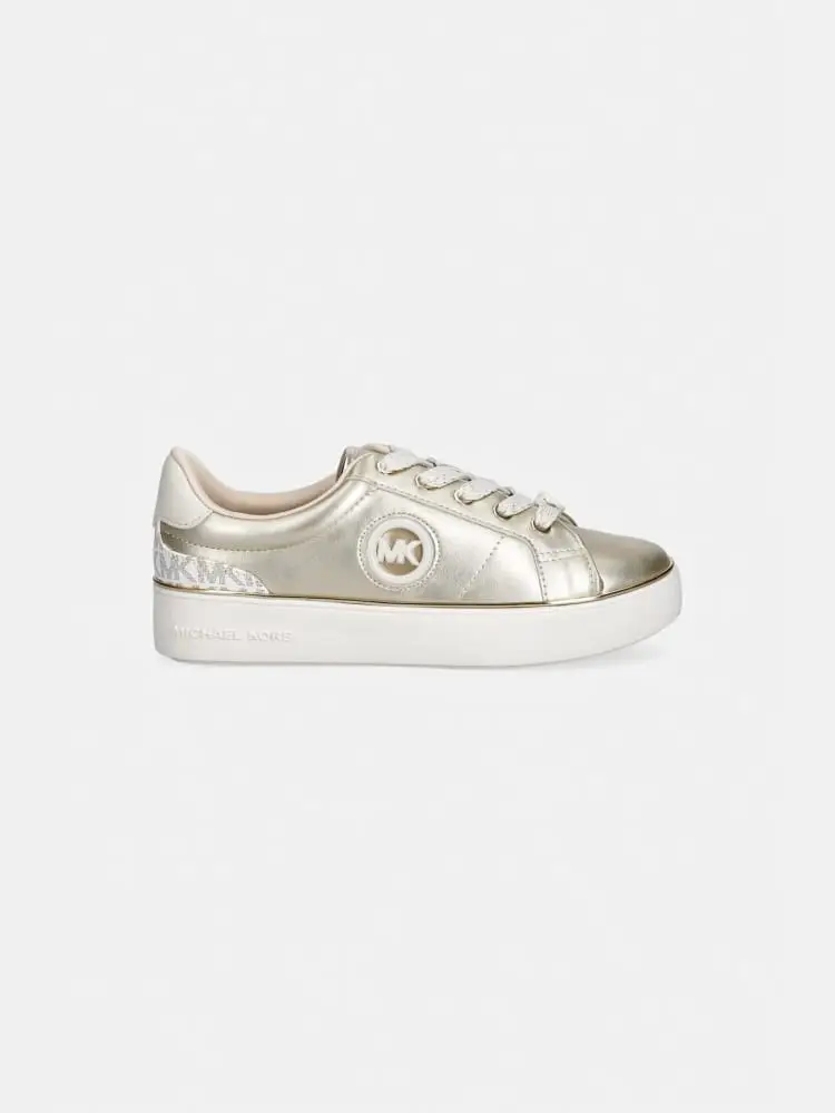 scarpe gold bambina logo sul lato