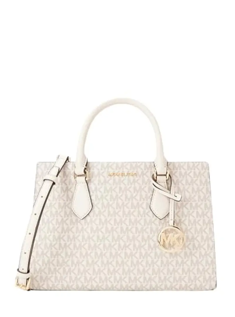 Michael Kors Sheila - Borsa da donna, misura media, crema, 11 pulgadas x 8 pulgadas x 3.25 pulgadas