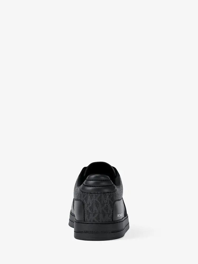 Michael Kors sneaker brady in pelle nera con logo miniatura 2