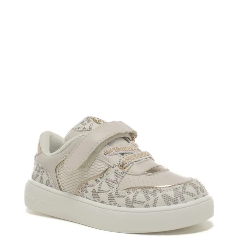 sneakers da bambina con stampa logo monogram all over vaniglia miniatura 2