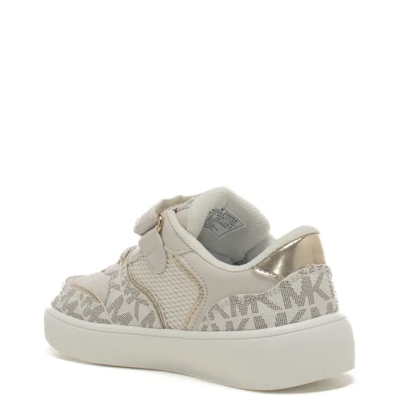 sneakers da bambina con stampa logo monogram all over vaniglia miniatura 3