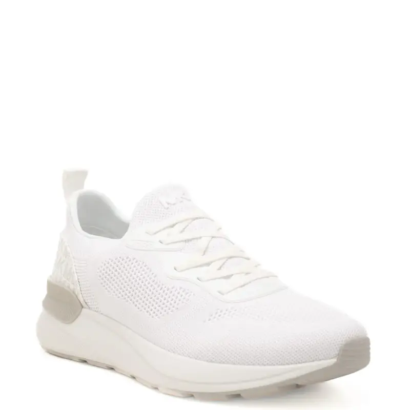 Michael Kors sneakers da uomo trevor con inserto logato sul retro bianche miniatura 2
