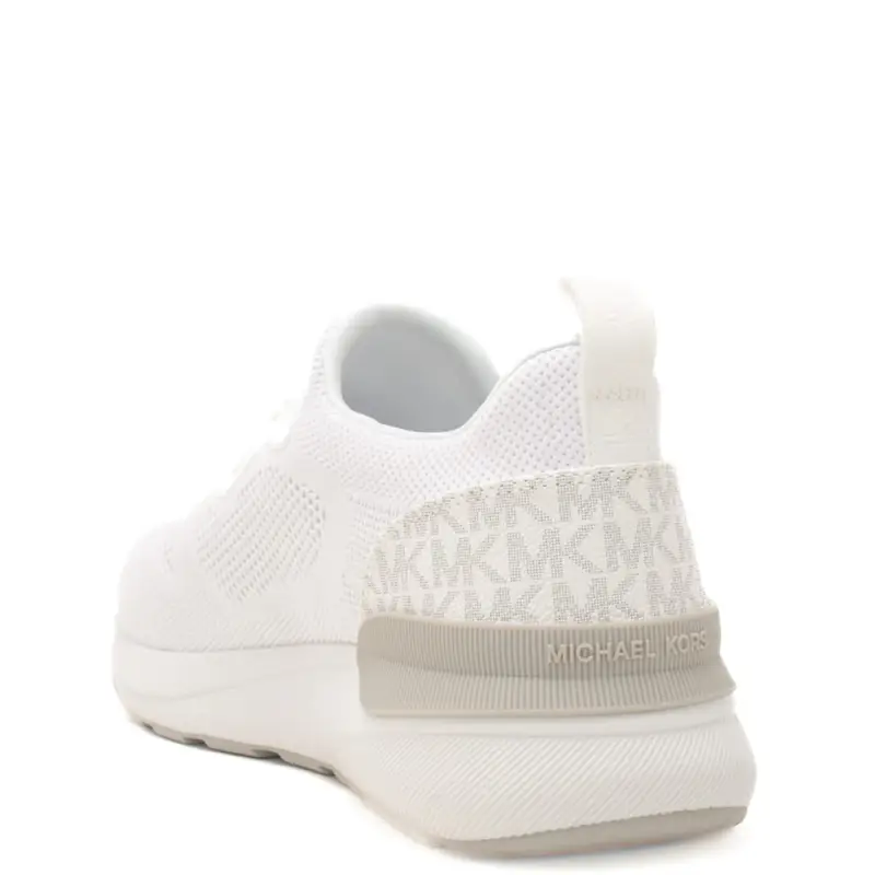 Michael Kors sneakers da uomo trevor con inserto logato sul retro bianche miniatura 3