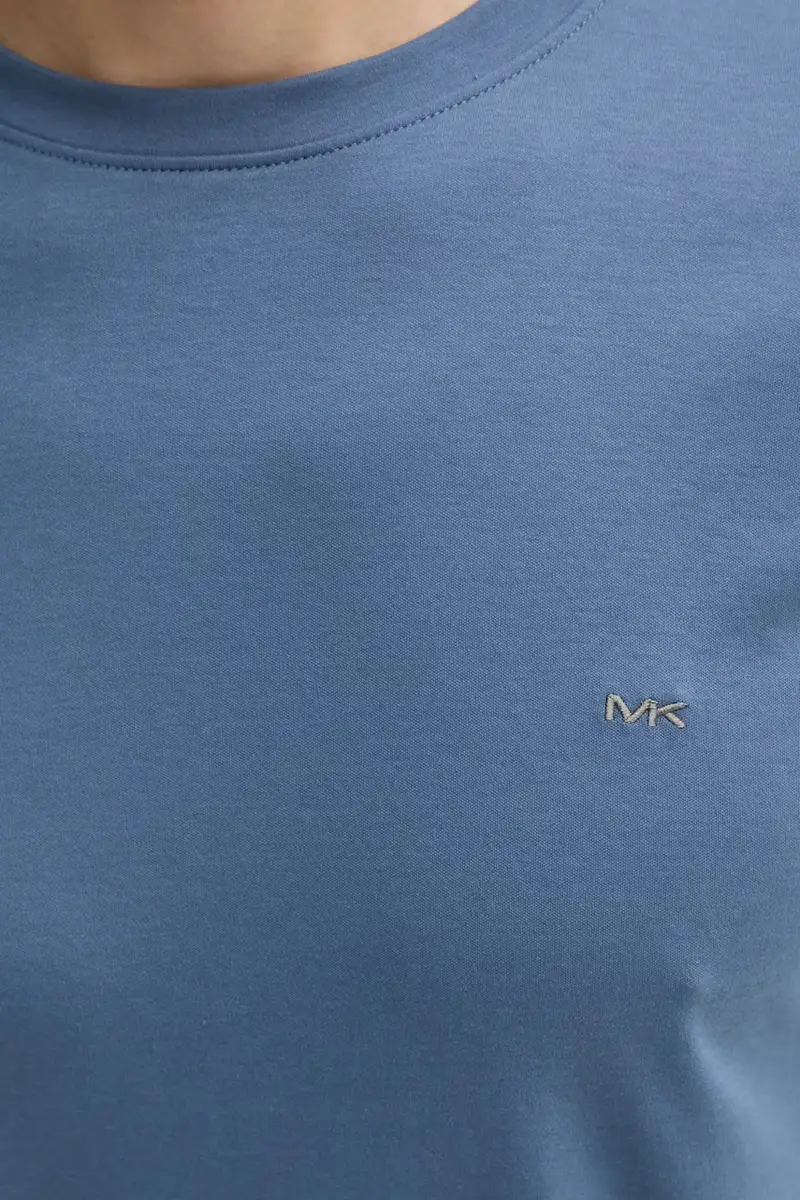 t-shirt in cotone colore blu miniatura 5