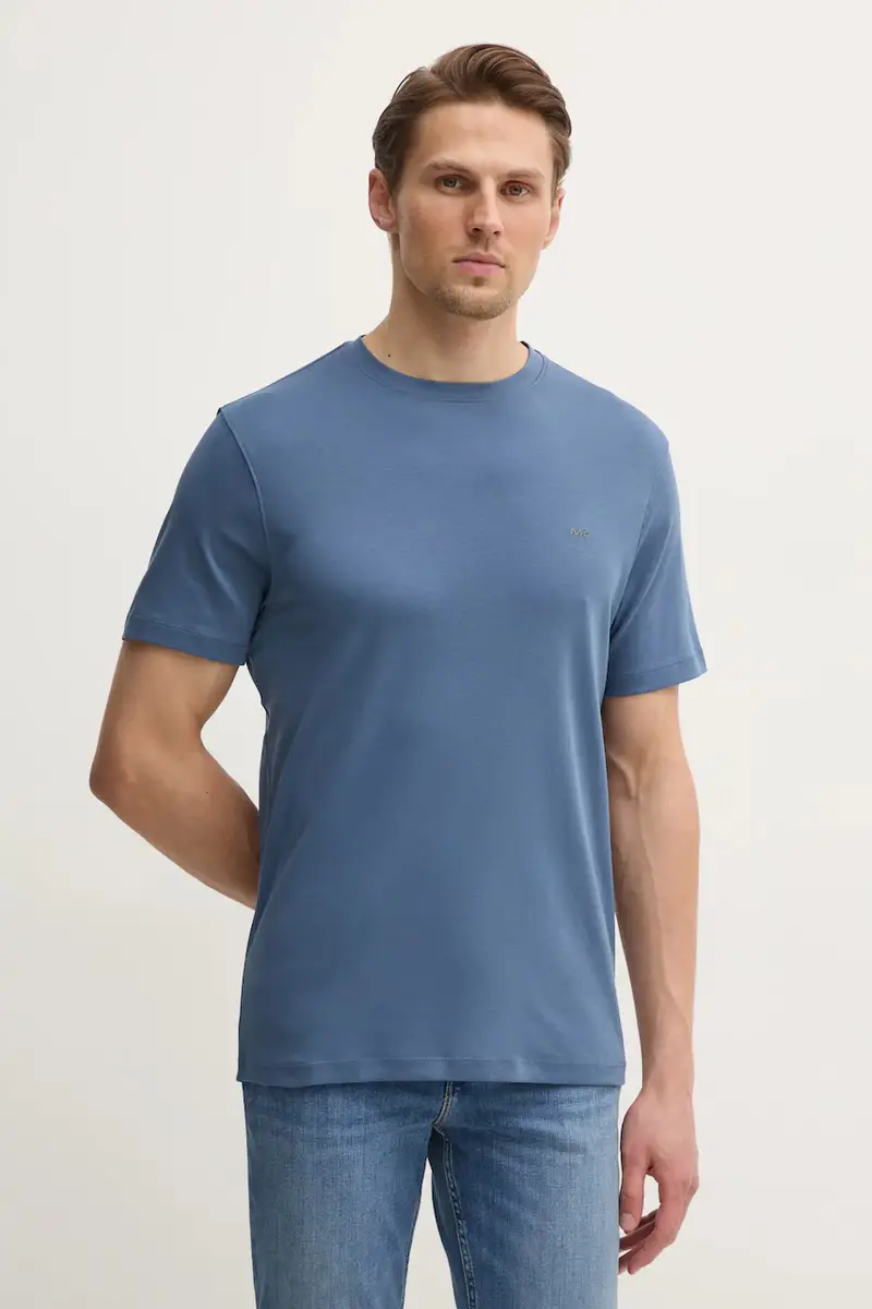 t-shirt in cotone colore blu