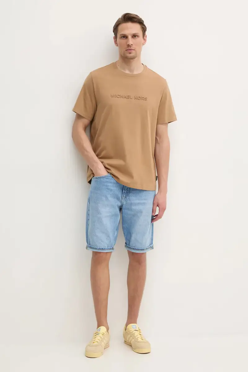 Michael Kors T-shirt Uomo Beige 3668585 miniatura 2