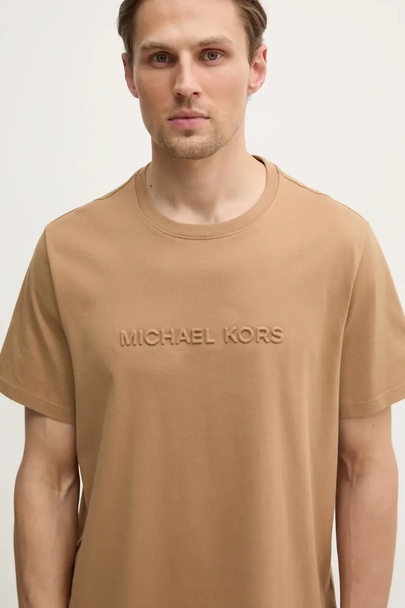 Michael Kors T-shirt Uomo Beige 3668585 miniatura 4