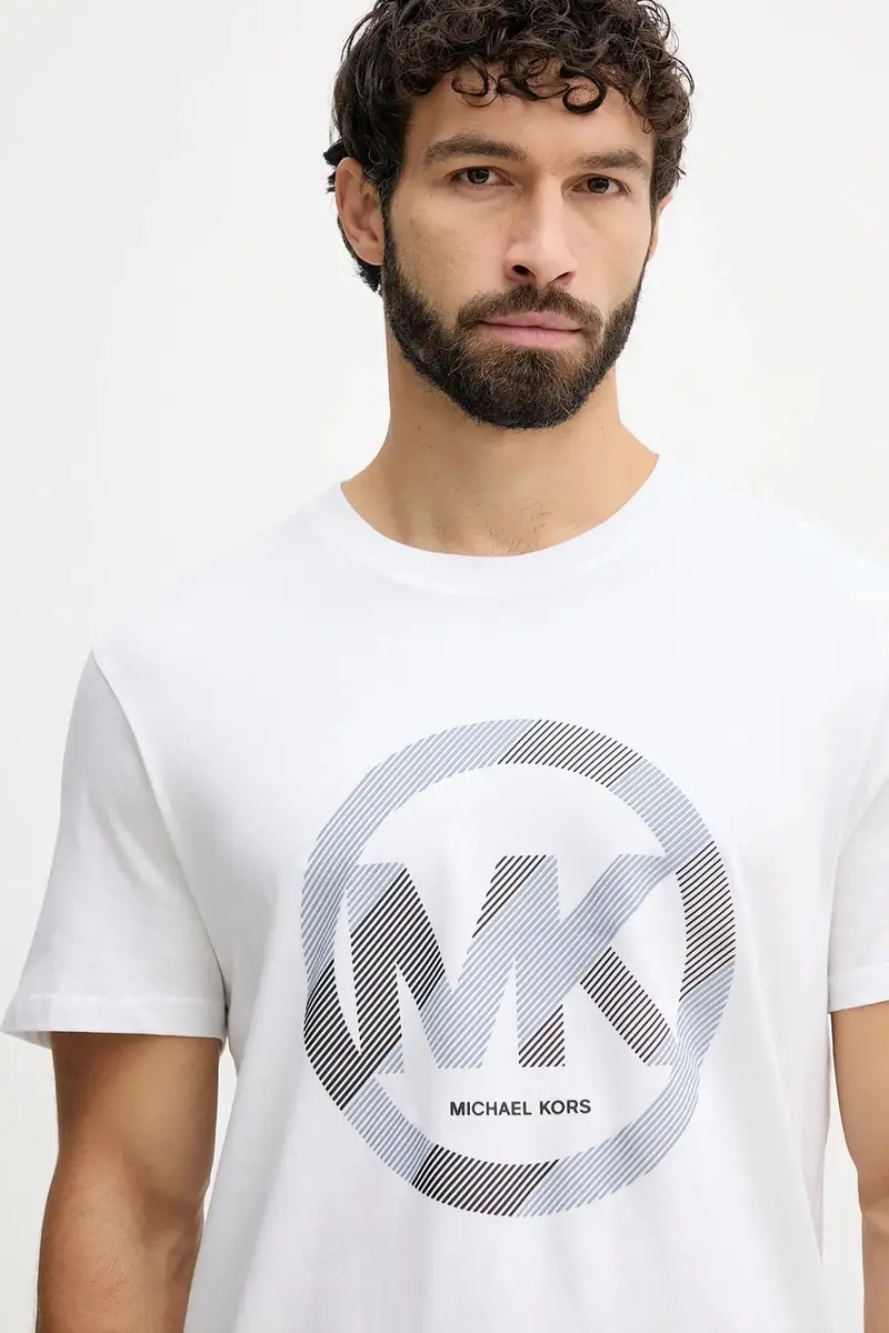 Michael Kors T-shirt Uomo Bianco 3766368 miniatura 4