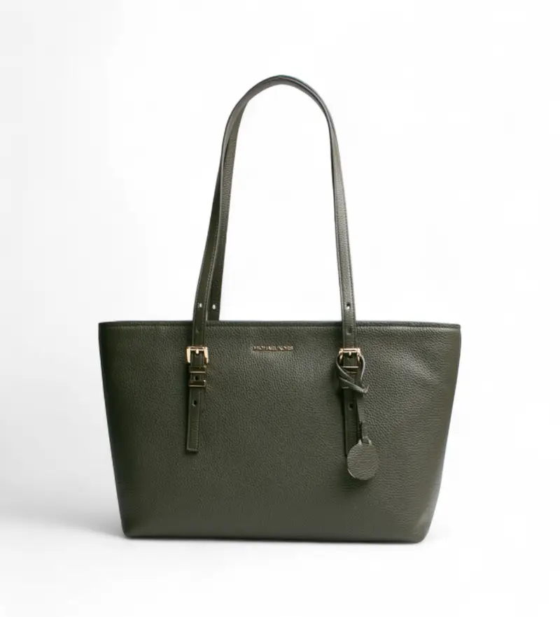 unisex. 30T5GQNT2L Borsa shopper verde Quinn (OSFA), Casual, Pelle