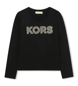 unisex per bambino R30491 Maglietta nera ML (4Años= 102cm), Nero, Casual, Cotone, Manica lunga, moda per bambini