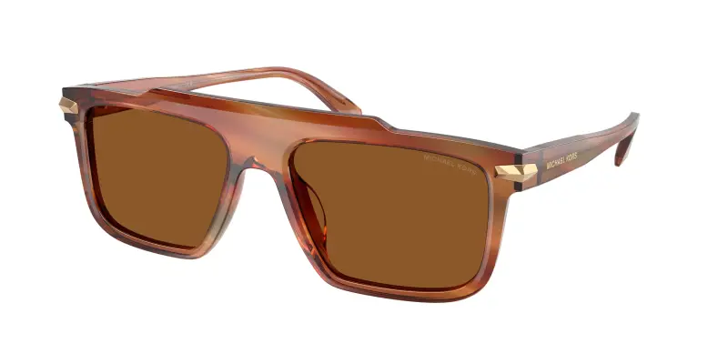 Uomo Michael Kors MK2278U BOSTON 403973 Occhiali da sole Acetato Marrone Marrone Squadrata Normale