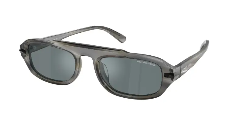 Uomo Michael Kors MK2279U WATCH HILL 40476G Occhiali da sole Acetato Marrone Grigio Rotonda Normale