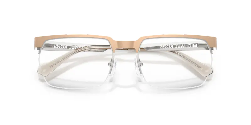 Uomo Michael Kors MK3106 ZAMBIA 1014 Montature da vista Metallo Oro Trasparente Squadrata Normale miniatura 2