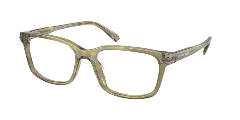 Uomo Michael Kors MK4188U SEAL HARBOR 4040 Montature da vista Acetato Verde Trasparente Squadrata Normale