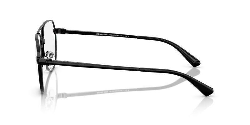 Michael Kors Uomo MK3092 HIGHLAND PARK 1005 Montature da vista Metallo Nero Trasparente Pilot Normale miniatura 3