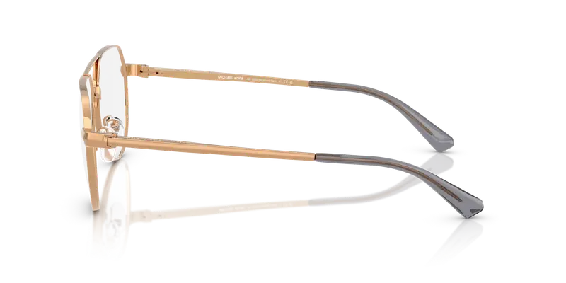 Michael Kors Uomo MK3092 HIGHLAND PARK 1899 Montature da vista Metallo Oro Trasparente Pilot Normale miniatura 3