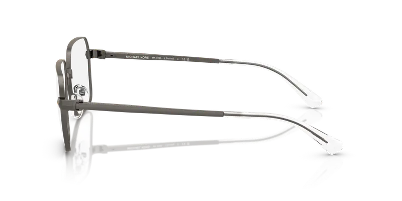 Michael Kors Uomo MK3093 ENCINO 1002 Montature da vista Metallo Grigio Trasparente Squadrata Normale miniatura 3