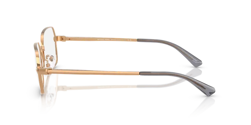 Michael Kors Uomo MK3094 CULVER CITY 1899 Montature da vista Metallo Oro Trasparente Squadrata Normale miniatura 3