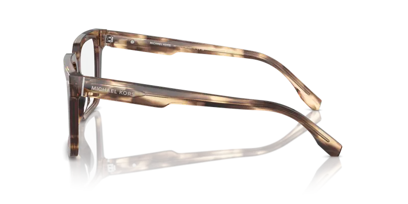 Michael Kors Uomo MK4121U MOSEL 3977 Montature da vista Acetato Marrone Trasparente Squadrata Normale miniatura 3