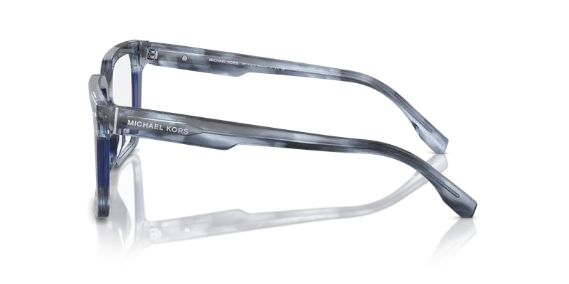 Michael Kors Uomo MK4121U MOSEL 3979 Montature da vista Acetato Blu Trasparente Squadrata Normale miniatura 3