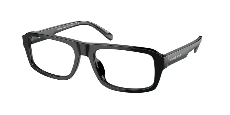 Michael Kors Uomo MK4122U RIOJA 3005 Montature da vista Acetato Nero Trasparente Geometrica Normale