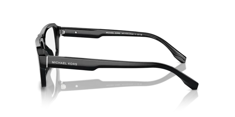 Michael Kors Uomo MK4122U RIOJA 3005 Montature da vista Acetato Nero Trasparente Geometrica Normale miniatura 3