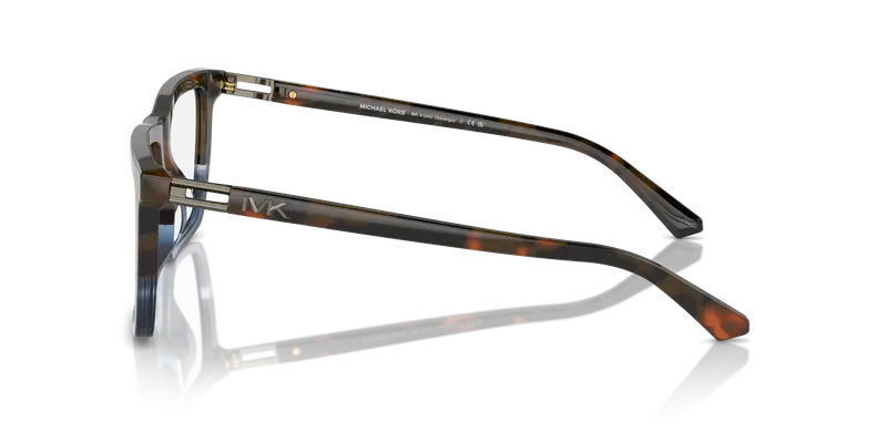 Michael Kors Uomo MK4124U SORENGO 3977 Montature da vista Acetato Blu Trasparente Squadrata Normale miniatura 3