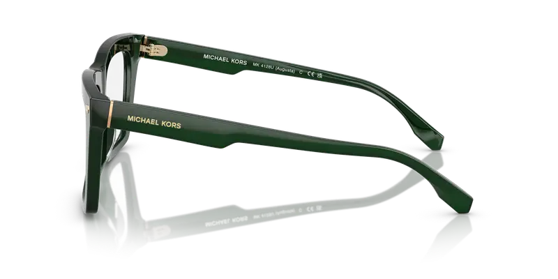 Michael Kors Uomo MK4128U AUGUSTA 4008 Montature da vista Acetato Verde Trasparente Squadrata Normale miniatura 3