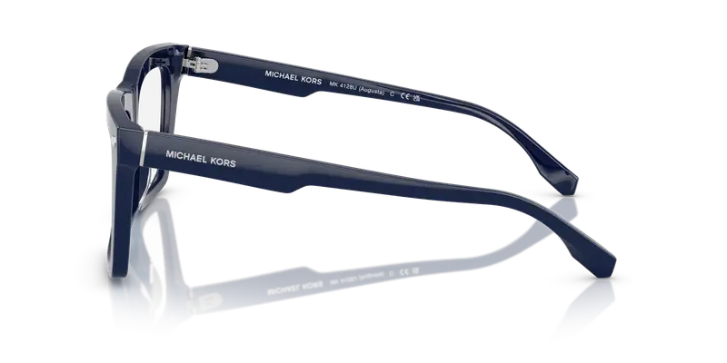 Michael Kors Uomo MK4128U AUGUSTA 4009 Montature da vista Acetato Blu Trasparente Squadrata Normale miniatura 3