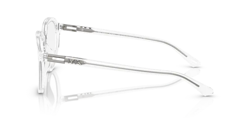 Michael Kors Uomo MK4129 REDWOOD 3015 Montature da vista Acetato Trasparente Trasparente Rotonda Normale miniatura 3