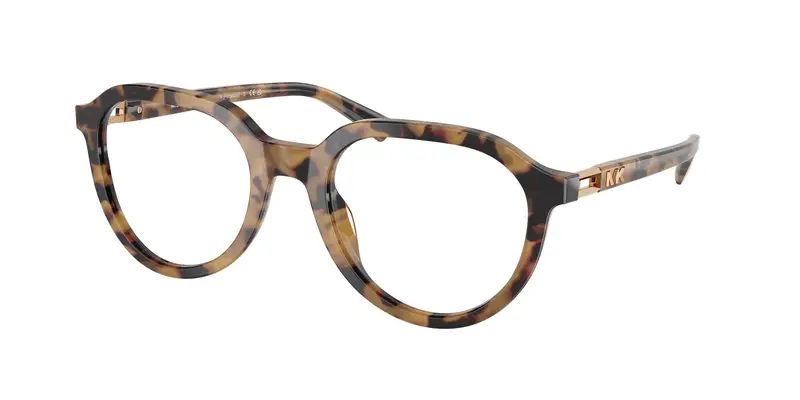 Michael Kors Uomo MK4129 REDWOOD 4006 Montature da vista Acetato Tartaruga Trasparente Rotonda Normale