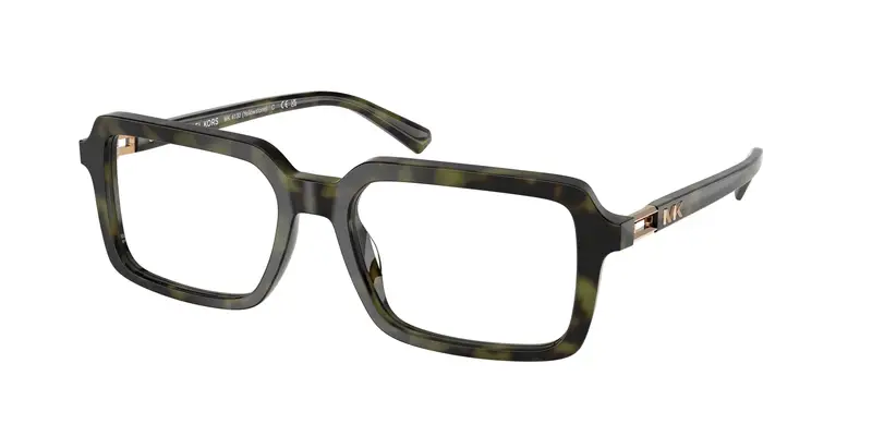 Michael Kors Uomo MK4130 YELLOWSTONE 3943 Montature da vista Acetato Verde Trasparente Squadrata Normale