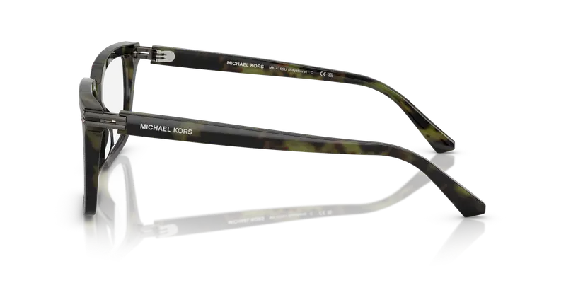Michael Kors Uomo MK4155U BAYSHORE 3705 Montature da vista Acetato Verde Trasparente Squadrata Normale miniatura 3