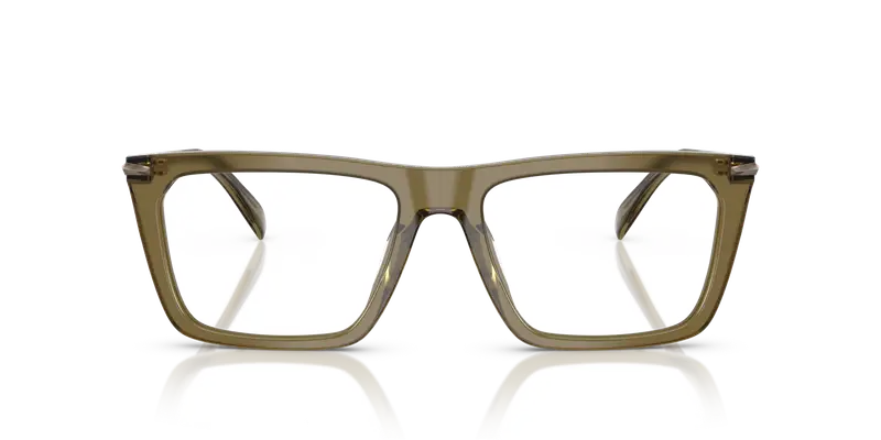 Michael Kors Uomo MK4157U ECHO PARK 4012 Montature da vista Acetato Verde Trasparente Squadrata Normale miniatura 2