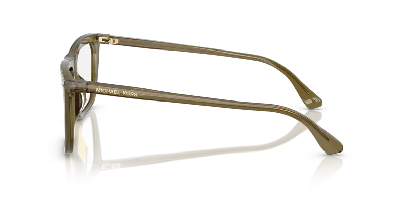 Michael Kors Uomo MK4157U ECHO PARK 4012 Montature da vista Acetato Verde Trasparente Squadrata Normale miniatura 3