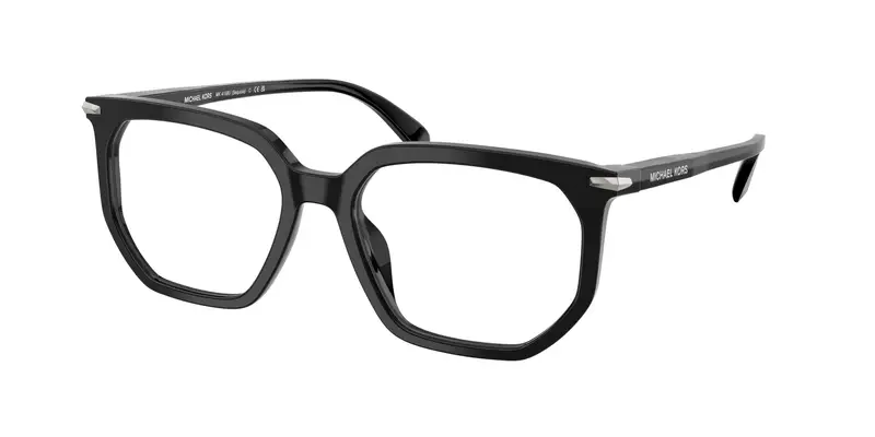 Michael Kors Uomo MK4158U SEQUOIA 3005 Montature da vista Acetato Nero Trasparente Geometrica Normale