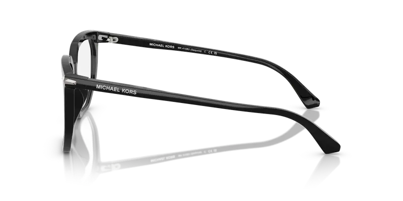 Michael Kors Uomo MK4158U SEQUOIA 3005 Montature da vista Acetato Nero Trasparente Geometrica Normale miniatura 3