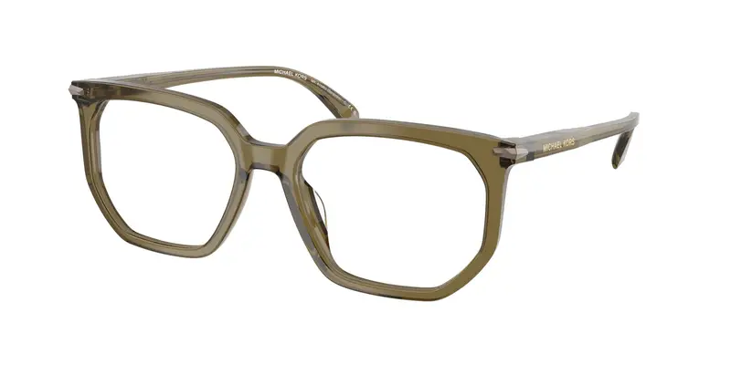 Michael Kors Uomo MK4158U SEQUOIA 4012 Montature da vista Acetato Verde Trasparente Geometrica Normale